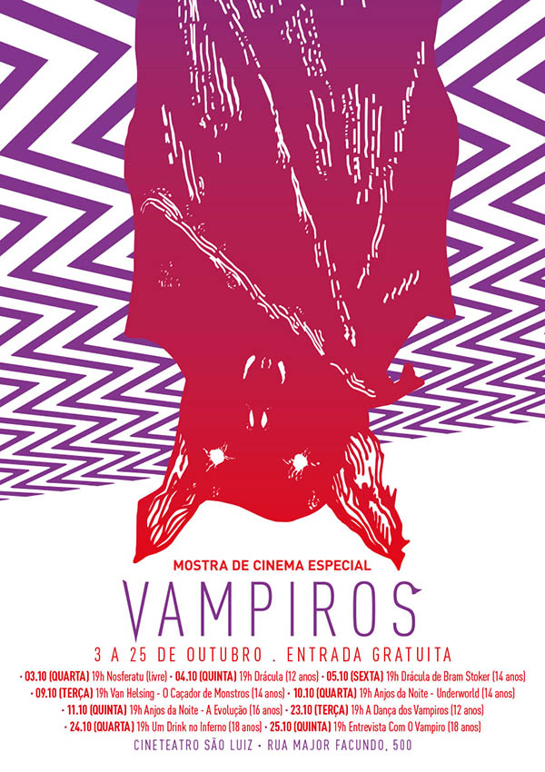Mostra de Cinema – Vampiros / Cineteatro São Luiz, 2018
