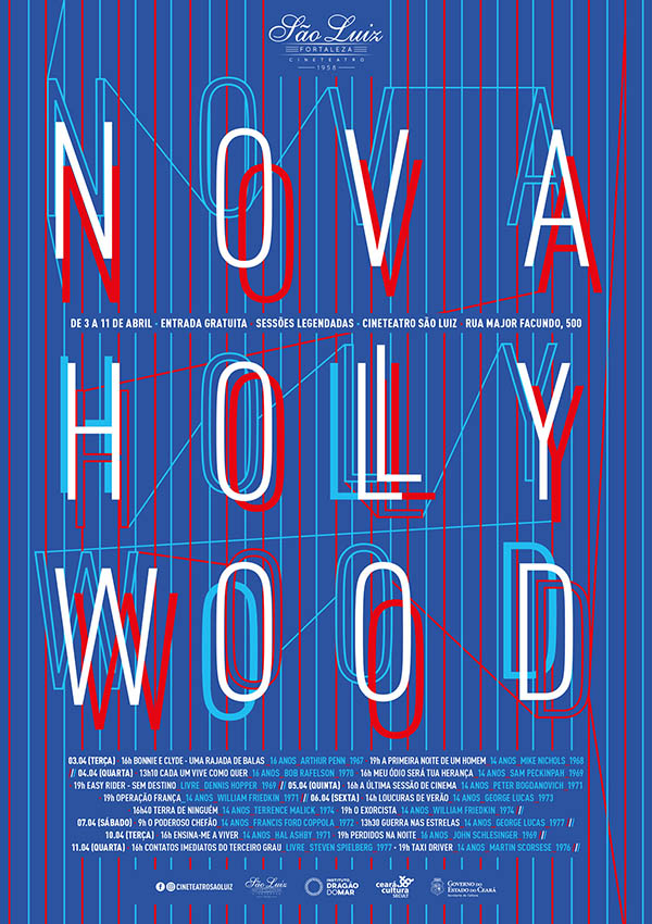 Mostra de Cinema Nova Hollywood / Cineteatro São Luiz, 2019