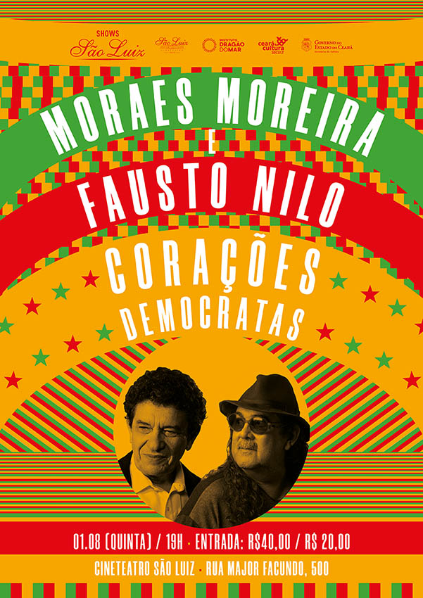 Moraes Moreira e Fausto Nilo – Corações Democratas / Cineteatro São Luiz, 2019