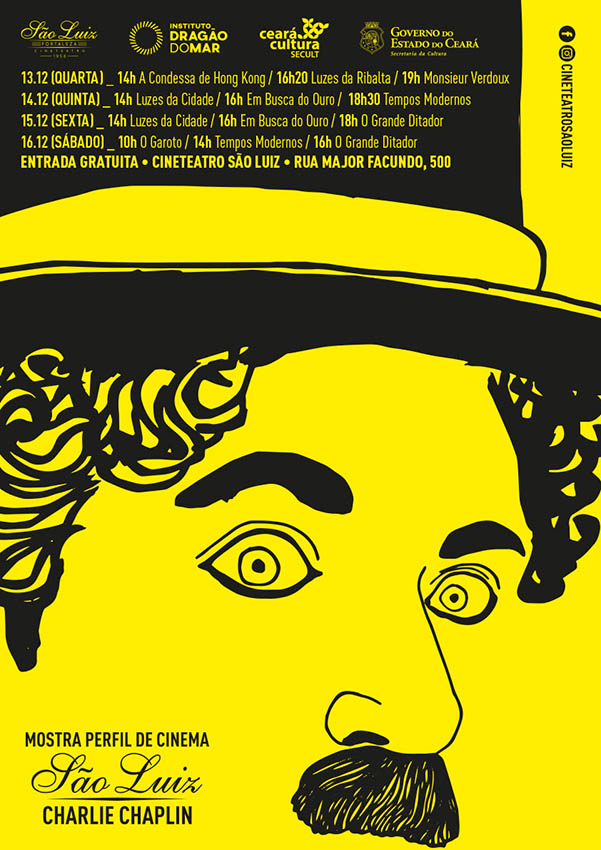 Mostra de Cinema – Charlie Chaplin / Cineteatro São Luiz, 2017